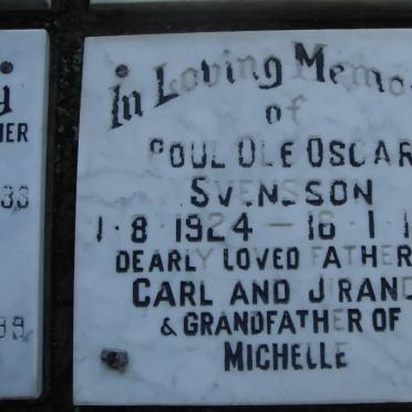 SVENSSON Poul Ole Oscar 1924-1988