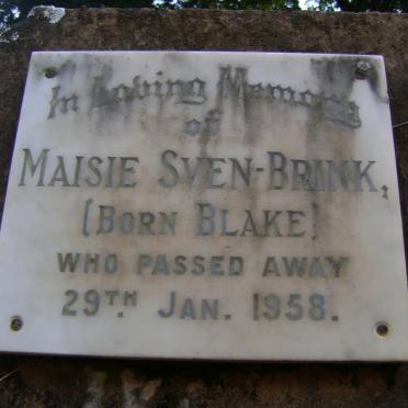 SVEN-BRINK Maisie nee BLAKE -1958
