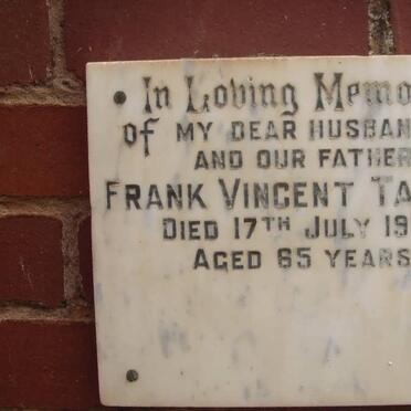TAYLOR Frank Vincent -1970