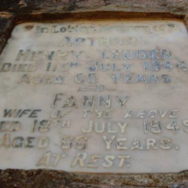 TEDDER Arthur Henry -1944 &amp; Fanny -1945