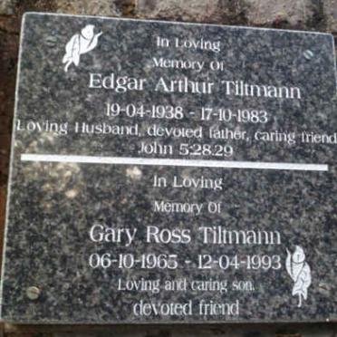 TILTMANN Edgar Arthur 1938-1983 :: TILTMANN Gary Ross 1965-1993
