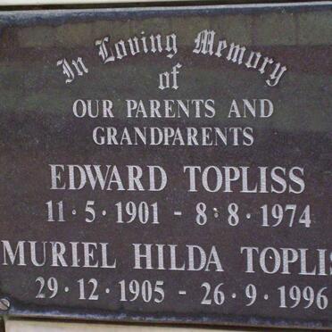 TOPLISS Edward 1901-1974 &amp; Muriel Hilda 1905-1996