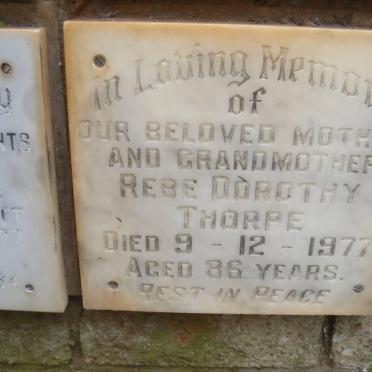 THORPE Rebe Dorothy -1977