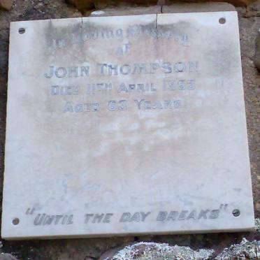 THOMPSON John 1890-1953