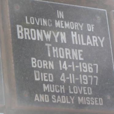 THORNE Bronwyn Hilary 1967-1977