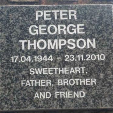 THOMPSON Peter George 1944-2010
