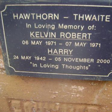 THWAITE Harry 1942-2000 :: HAWTHORN Kelvin Robert 1971-1971