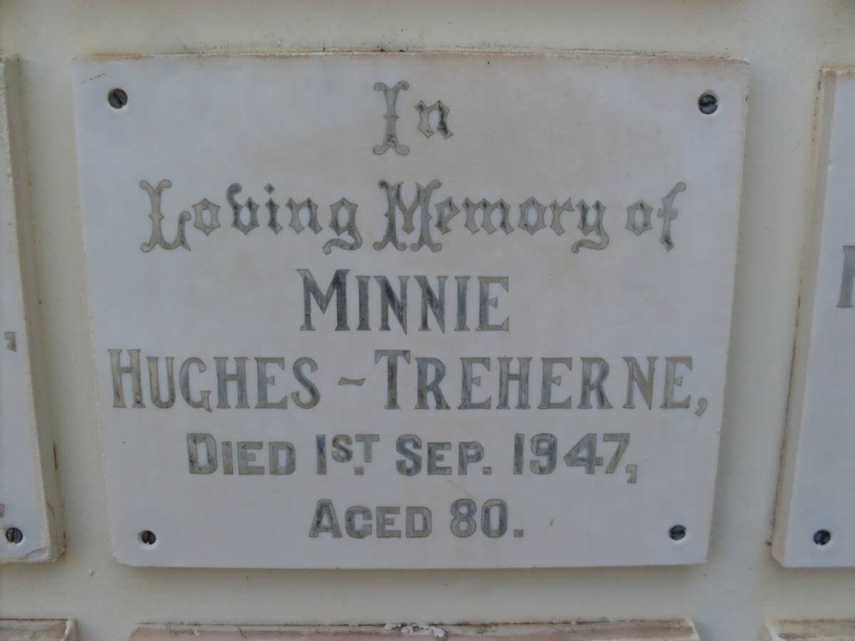 TREHERNE Minnie, Hughes -1947