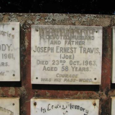 TRAVIS Joseph Ernest -1963