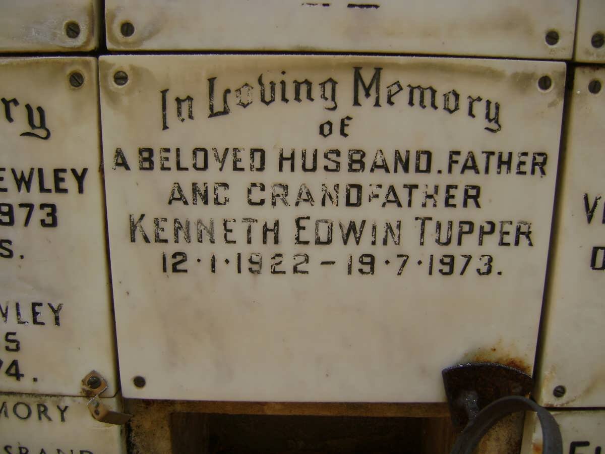 TUPPER Kenneth Edwin 1922-1973
