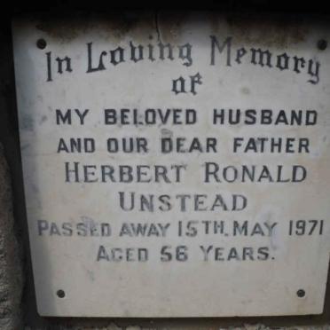 UNSTEAD Herbert Ronald -1971