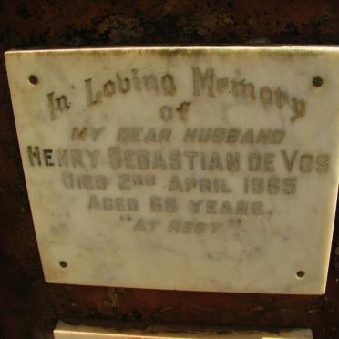 VOS Henry Sebastian, de -1965