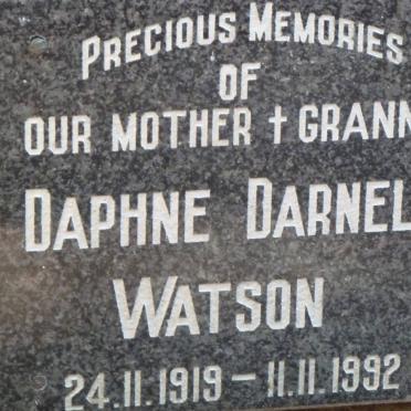 WATSON Daphne Darnell 1919-1992