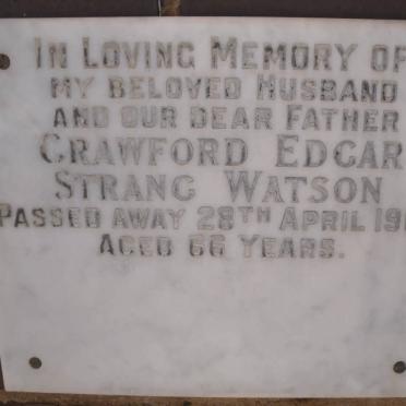 WATSON Crawford Edgar Strang -1969