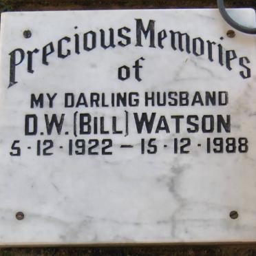 WATSON D.W. 1922-1988