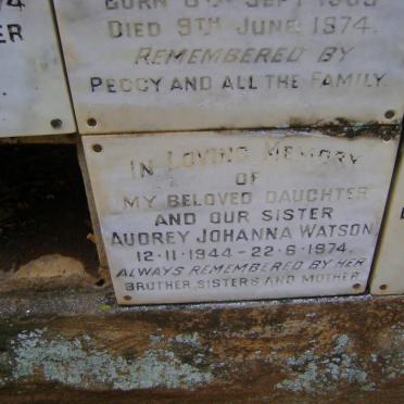 WATSON Audrey Johanna 1944-1974
