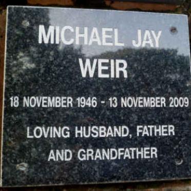 WEIR Michael Jay 1946-2009