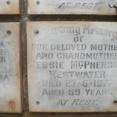 WESTWATER Jessie McPherson -1977