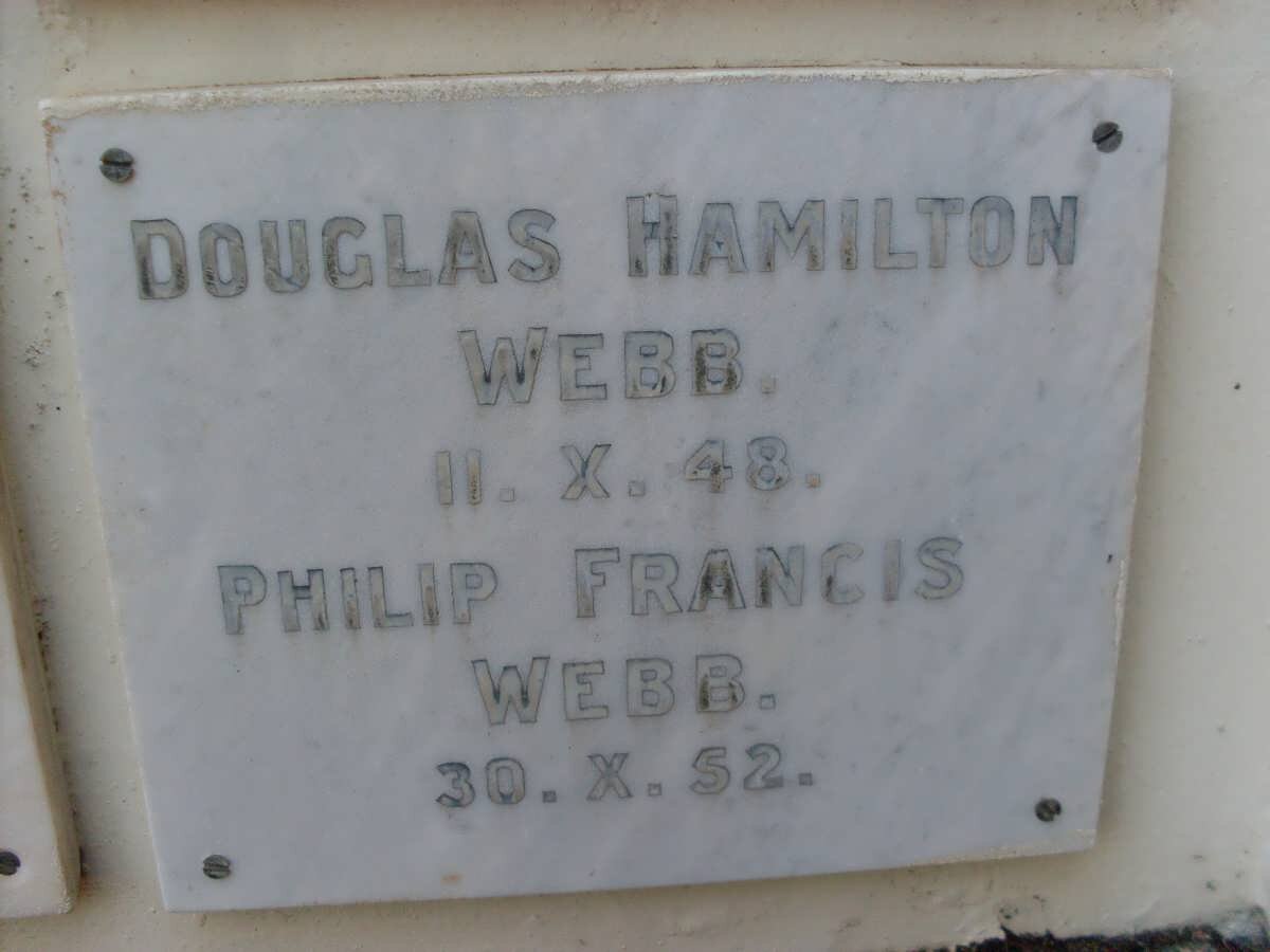 WEBB Douglas Hamilton -1948 :: WEBB Philip Francis -1952