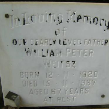 WEITSZ William Peter 1920-1987