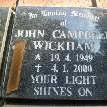 WICKHAM John Campbell 1949-2000
