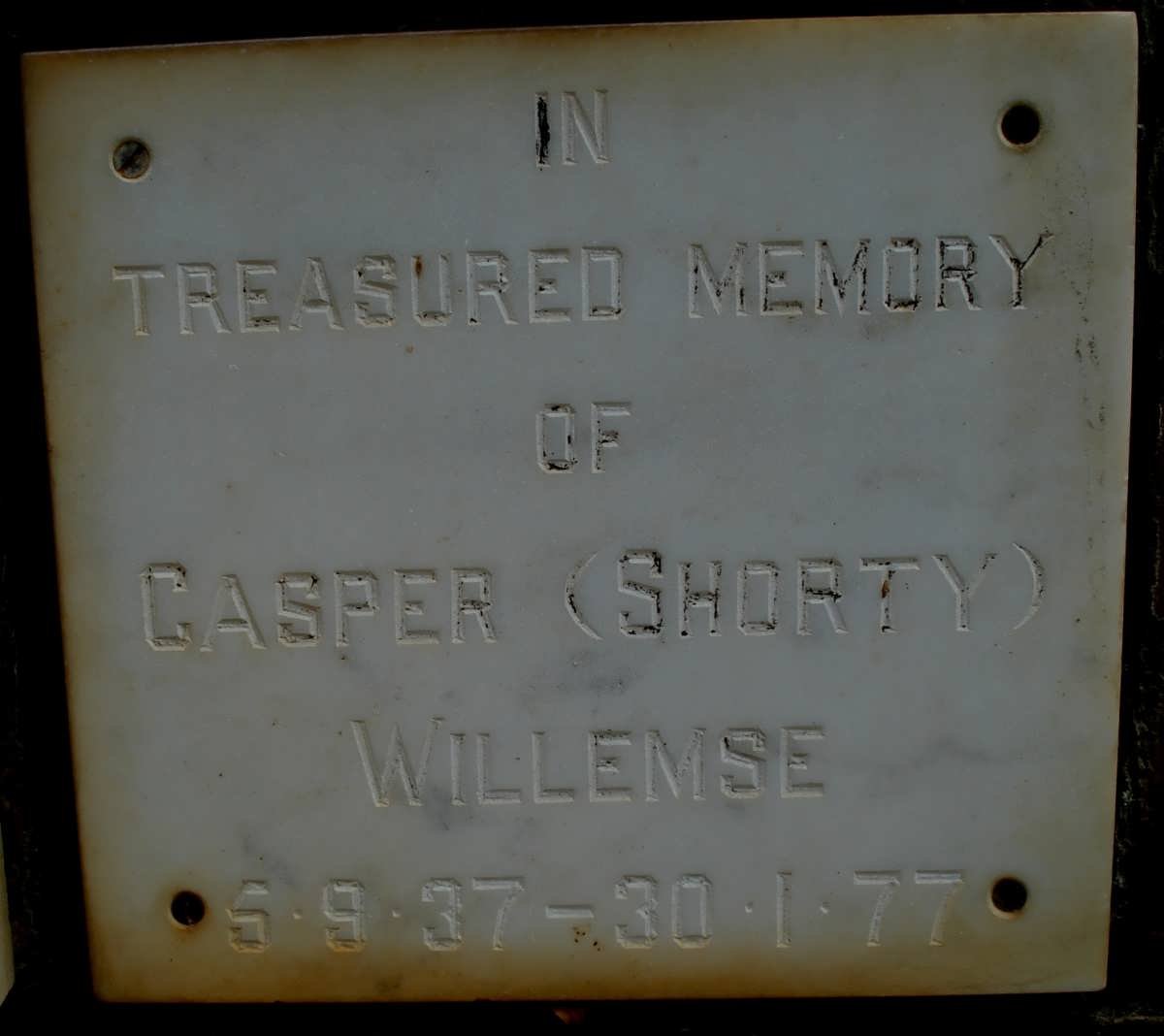 WILLEMSE Casper 1937-1977