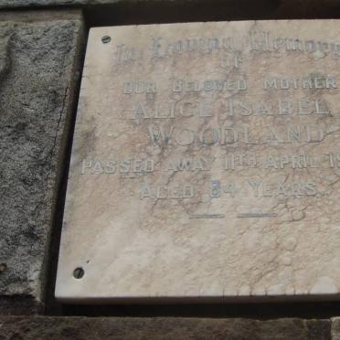 WOODLAND Alice Isabel -1968