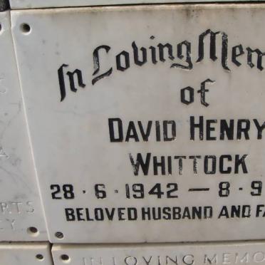 WHITTOCK David Henry 1942-1988