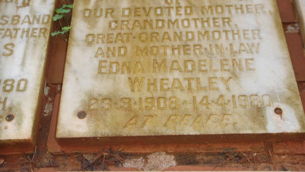 WHEATLEY Edna Madelene 1908-1980