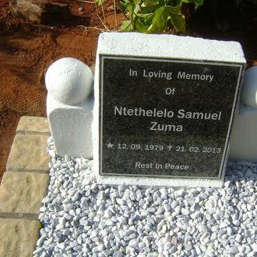 ZUMA Ntethelelo Samuel 1979-2013