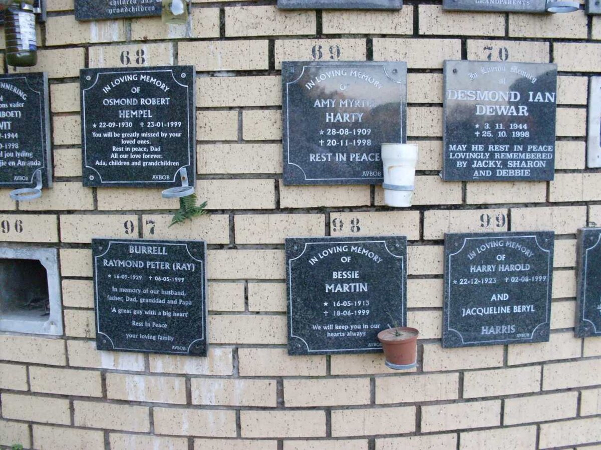 BURRELL :: DEWAR :: HARRIS :: HARTY :: HEMPEL :: MARTIN