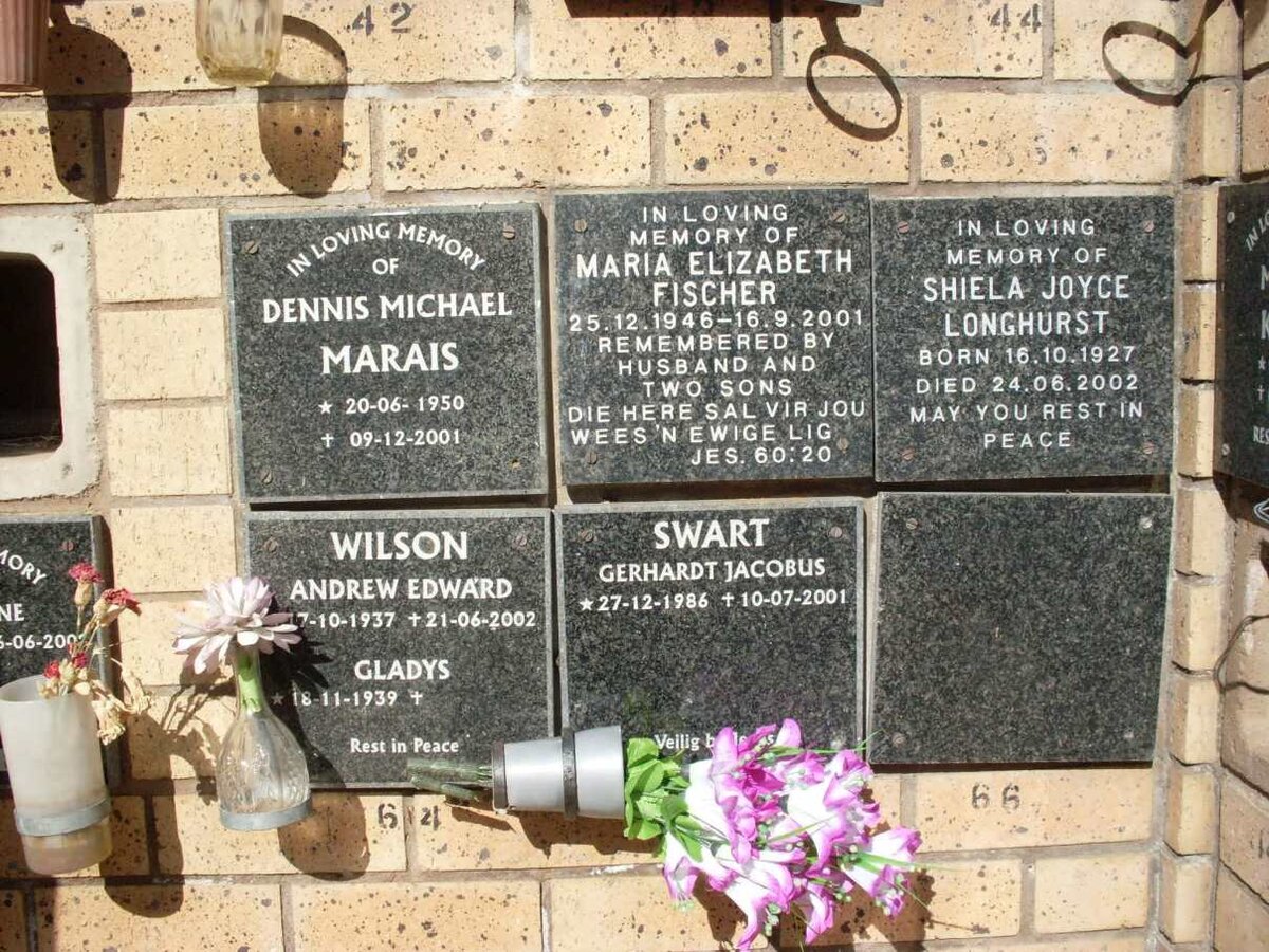 FISCHER :: LONGHURST :: MARAIS :: SWART :: WILSON