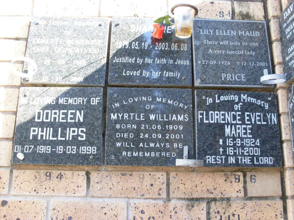 MAREE :: PHILLIPS :: PRICE :: WILLIAMS