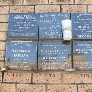 HADLOW :: MEYER :: RABE :: SOLO?