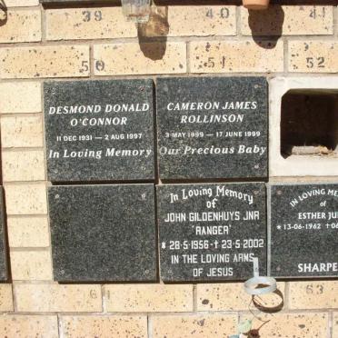 GILDENHUYS :: O'CONNOR :: ROLLINSON :: SHARPER