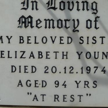 YOUNG Elizabeth -1974