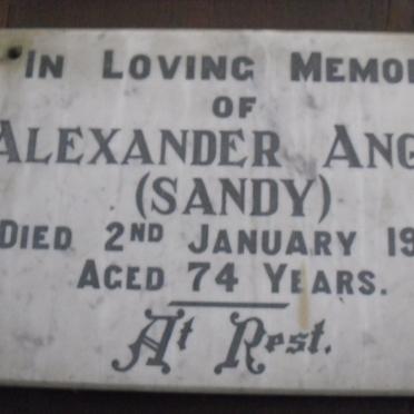 ANGUS Alexander -1937