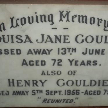 GOULDIE Henry -1956 &amp; Louisa Jane -1952
