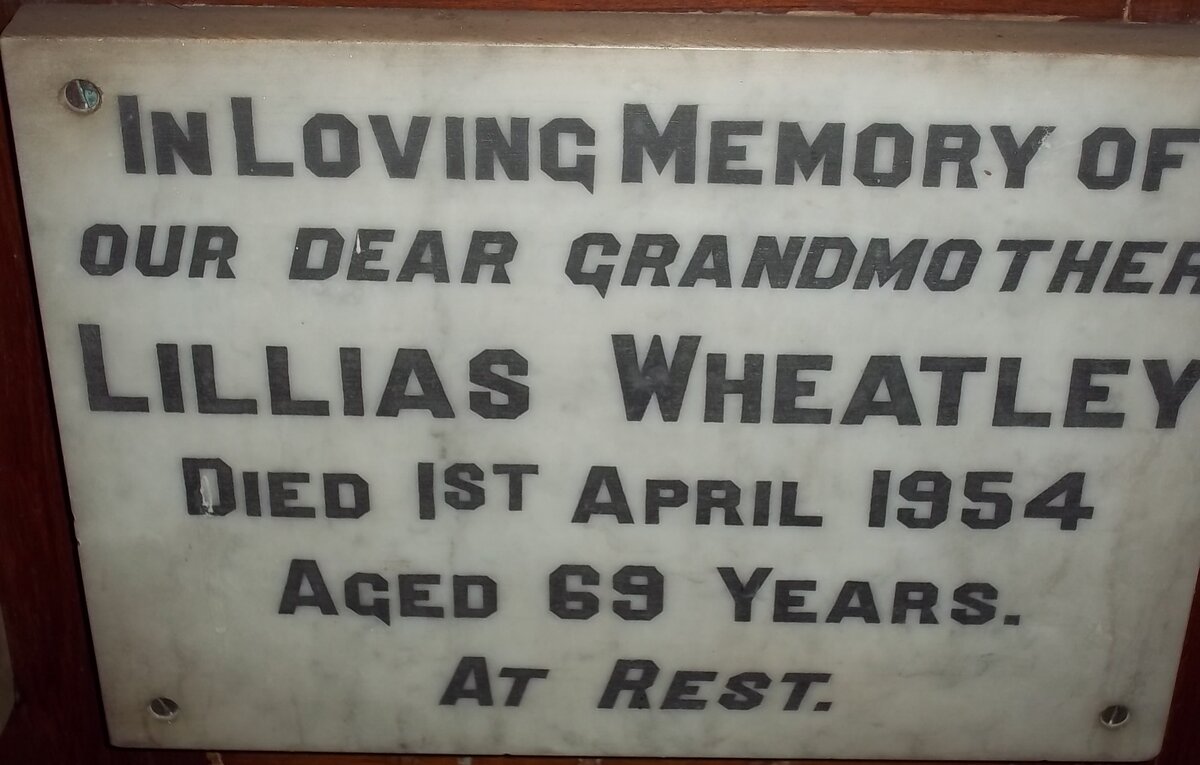 WHEATLEY Lillias -1954