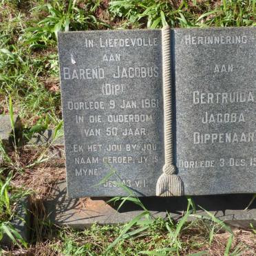 DIPPENAAR Barend Jacobus -1961 &amp; Gertruida Jacoba -1977