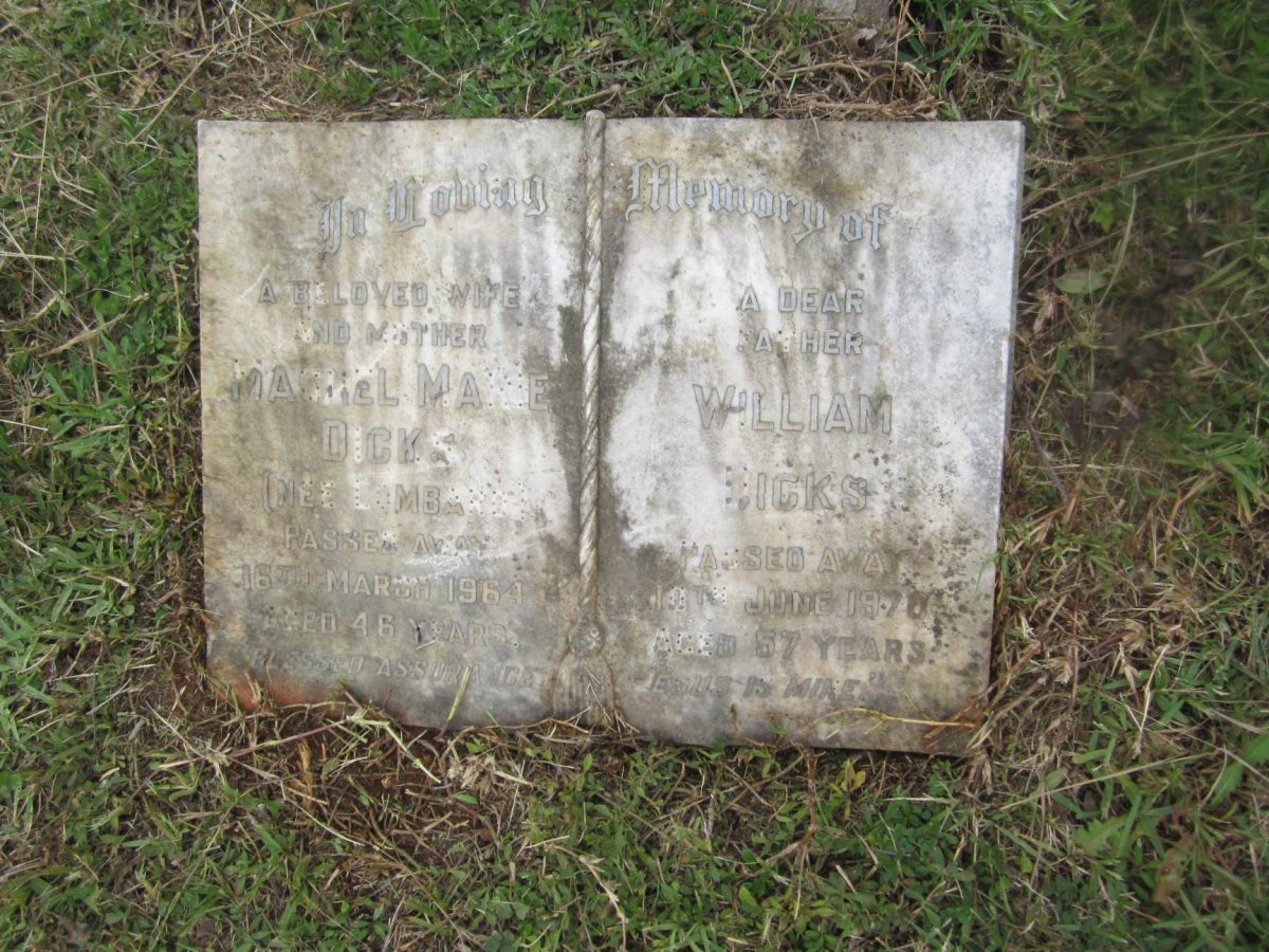 DICKS William -1970 &amp; Maggel Marie LOMBARD -1964