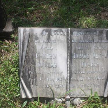 DUNCAN Horace Arthur -1948 &amp; Evelyn -1960