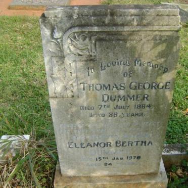 DUMMER Thomas George -1964 &amp; Eleanor Bertha -1978