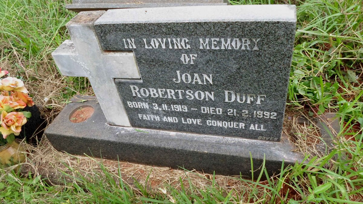 DUFF Joan Robertson 1919-1992