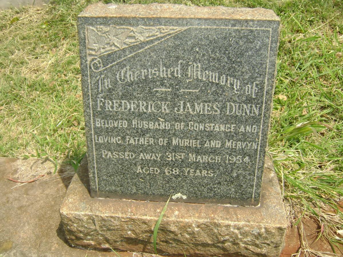 DUNN Frederick James -1954