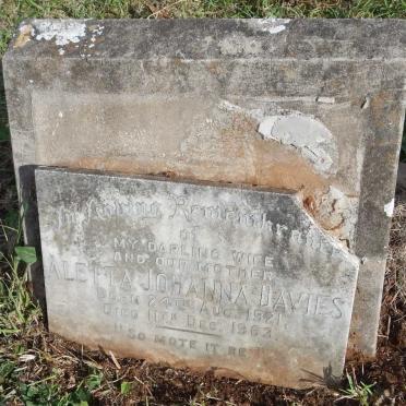 DAVIES Aletta Johanna 1921-1963