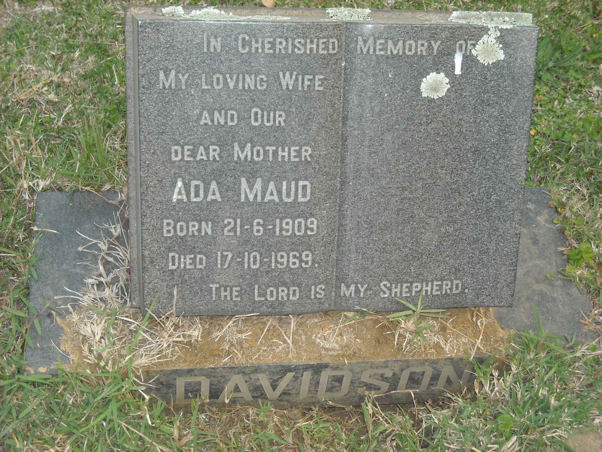 DAVIDSON Ada Maud 1909-1969