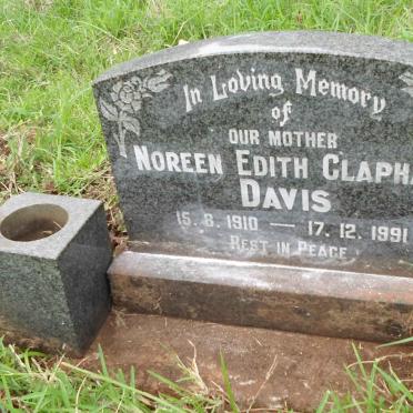 DAVIS Noreen Edith Clapham 1910-1991