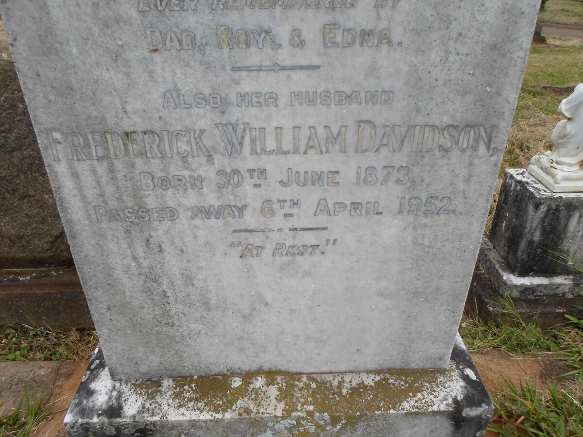 DAVIDSON Frederick William 1873-1952