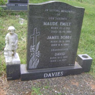 DAVIES David 1896-1957 :: DAVIES James Bobby 1922-1990 &amp; Maude Emily 1921-1969